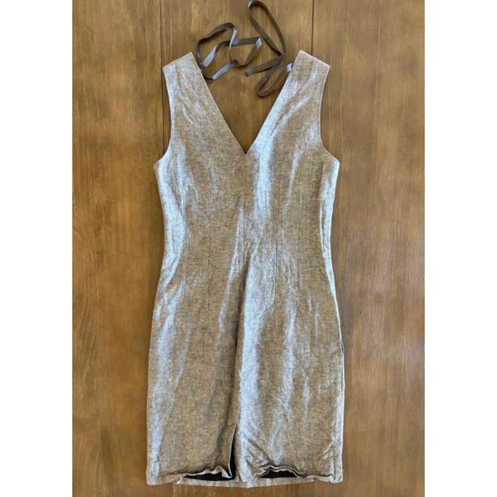 Women’s Sheath Dress Banana Republic Gray Sleeveless Size 2 - Picture 8 of 10
